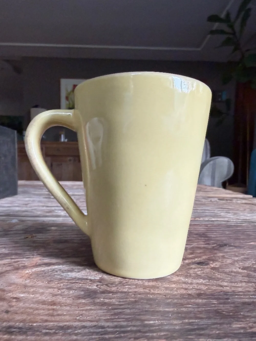 Crate and Barrel Marin 12 oz Stoneware Mug - Yellow - Discontinued Color